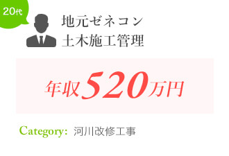 地元ゼネコン 土木施工管理